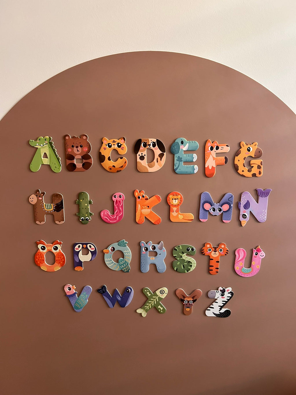 26pcs Animal Letter Magnets
