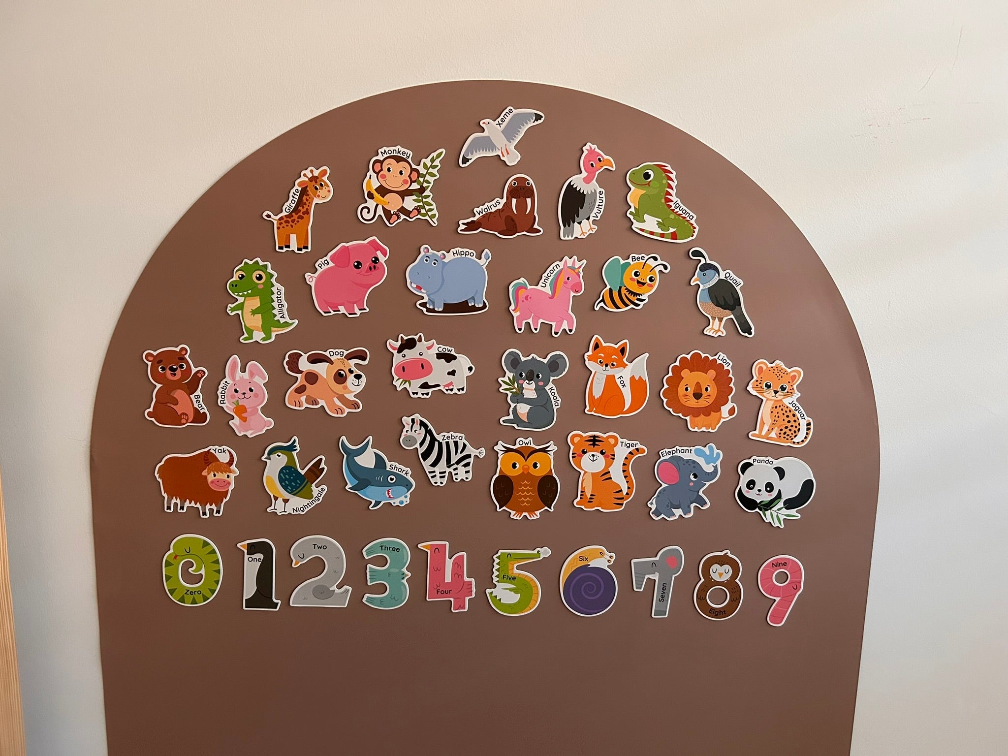 38pcs Magnetic Animals & Numbers