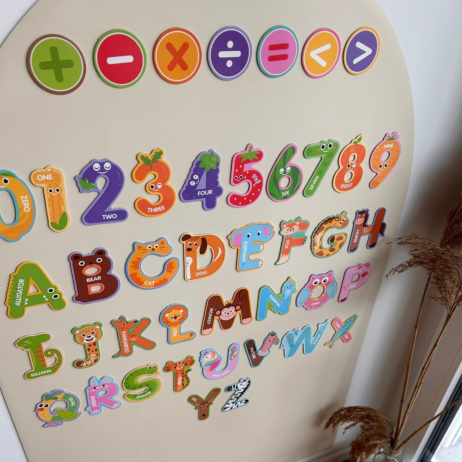 43pcs Magnetic Letters & Numbers