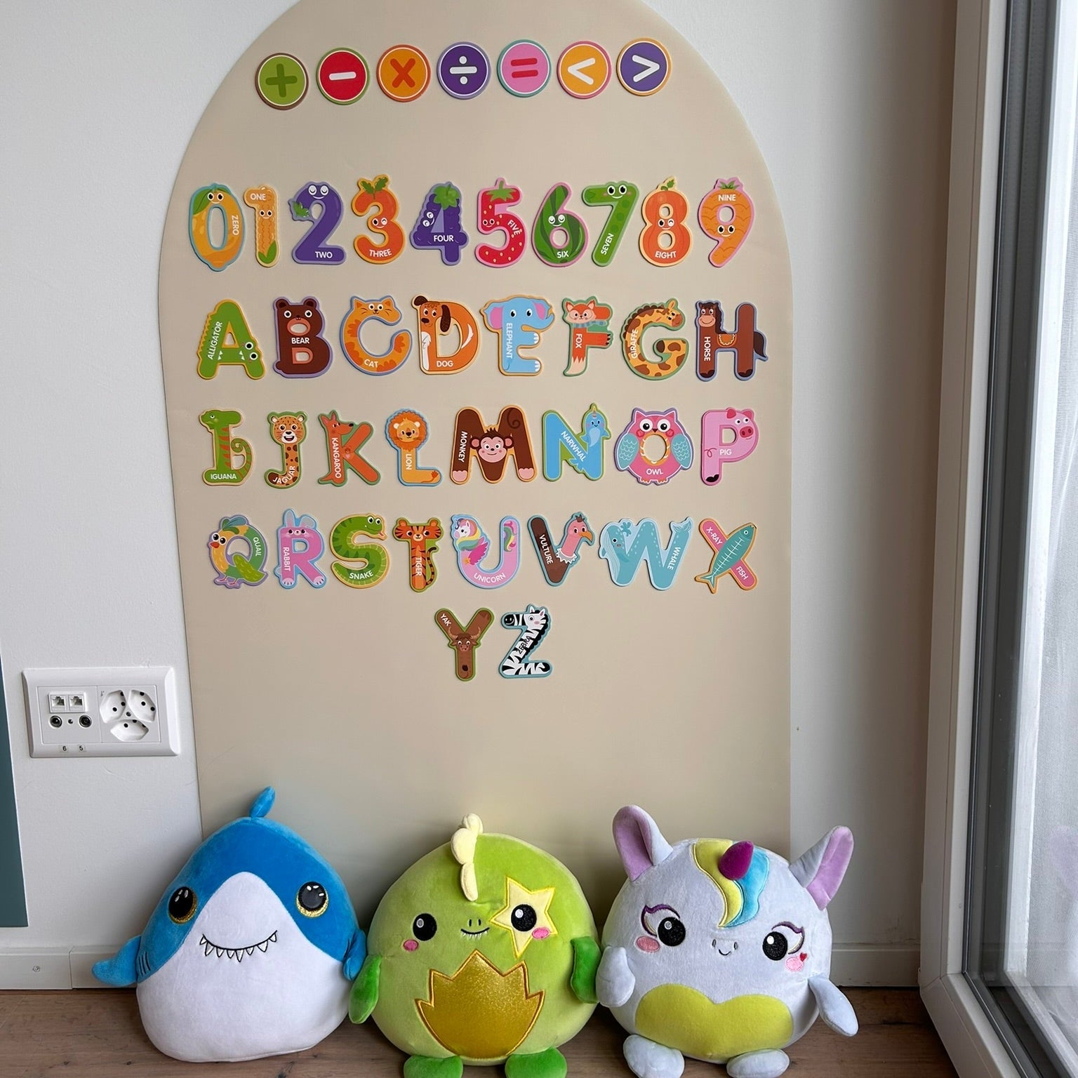 43pcs Magnetic Letters & Numbers