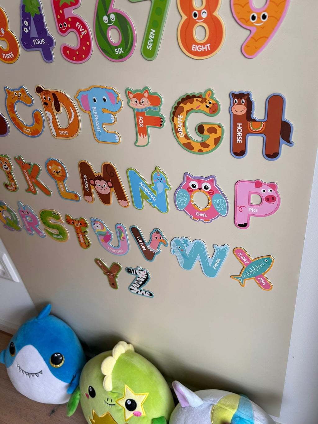 43pcs Magnetic Letters & Numbers