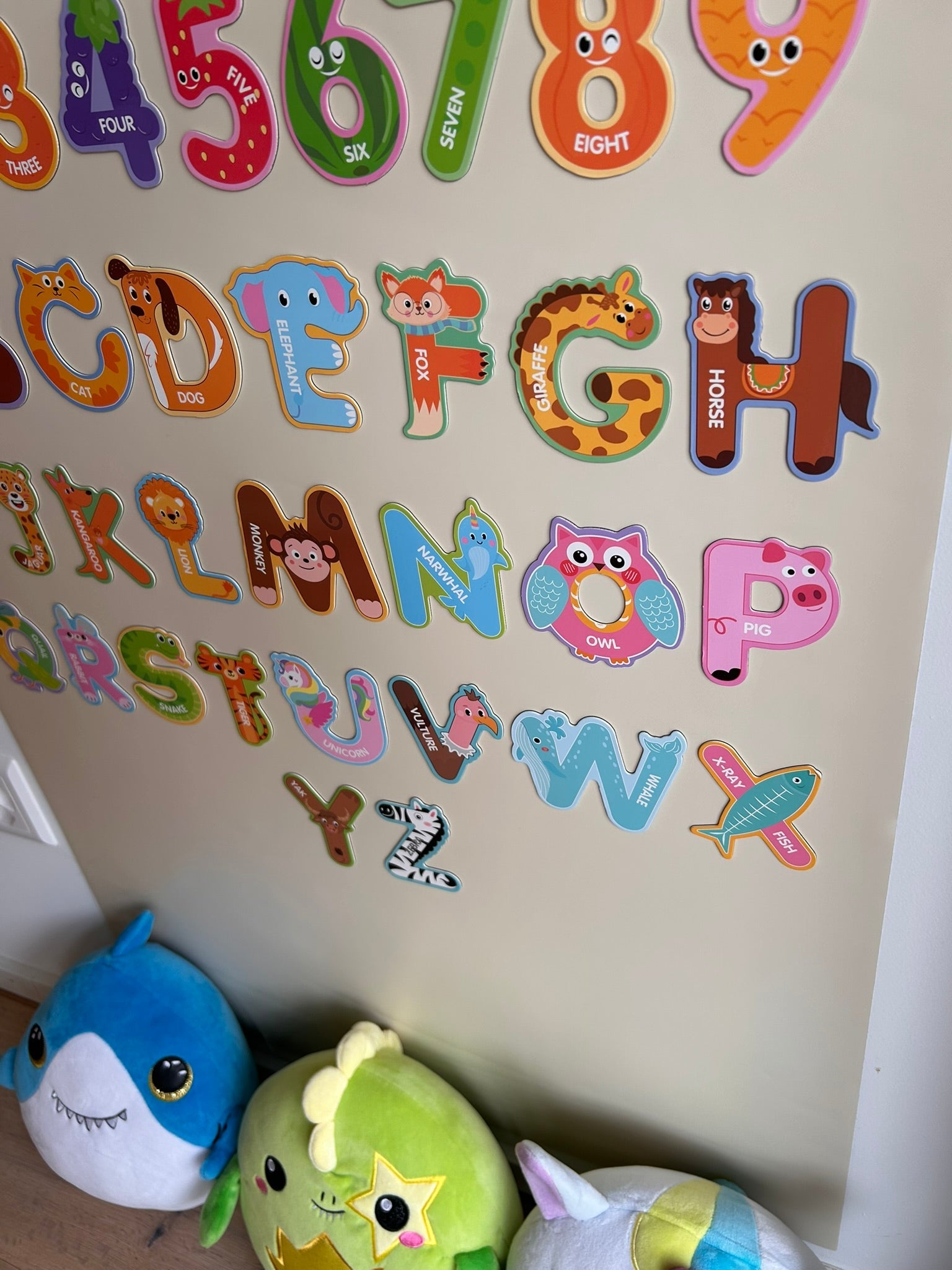 43pcs Magnetic Letters & Numbers