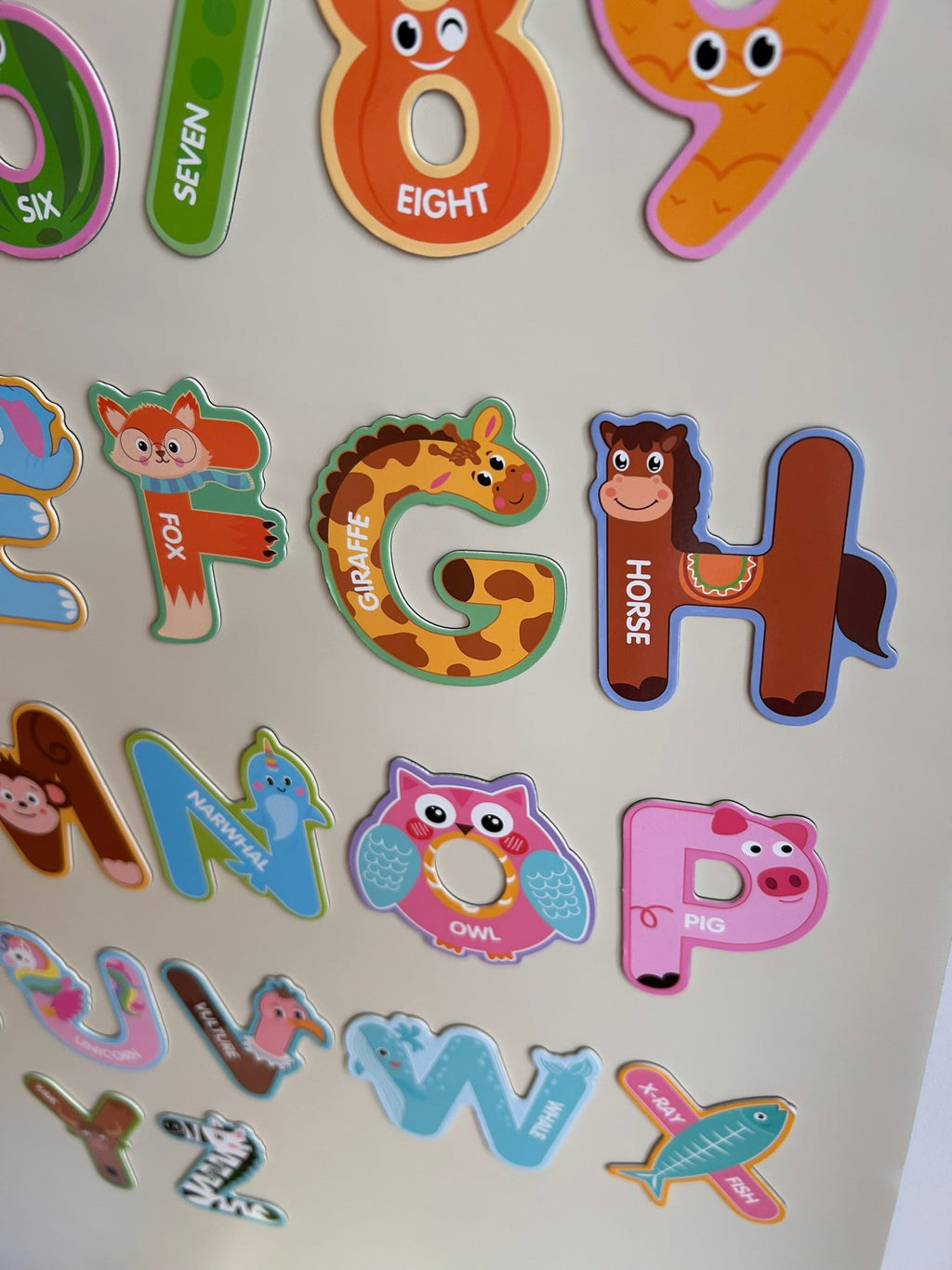 43pcs Magnetic Letters & Numbers