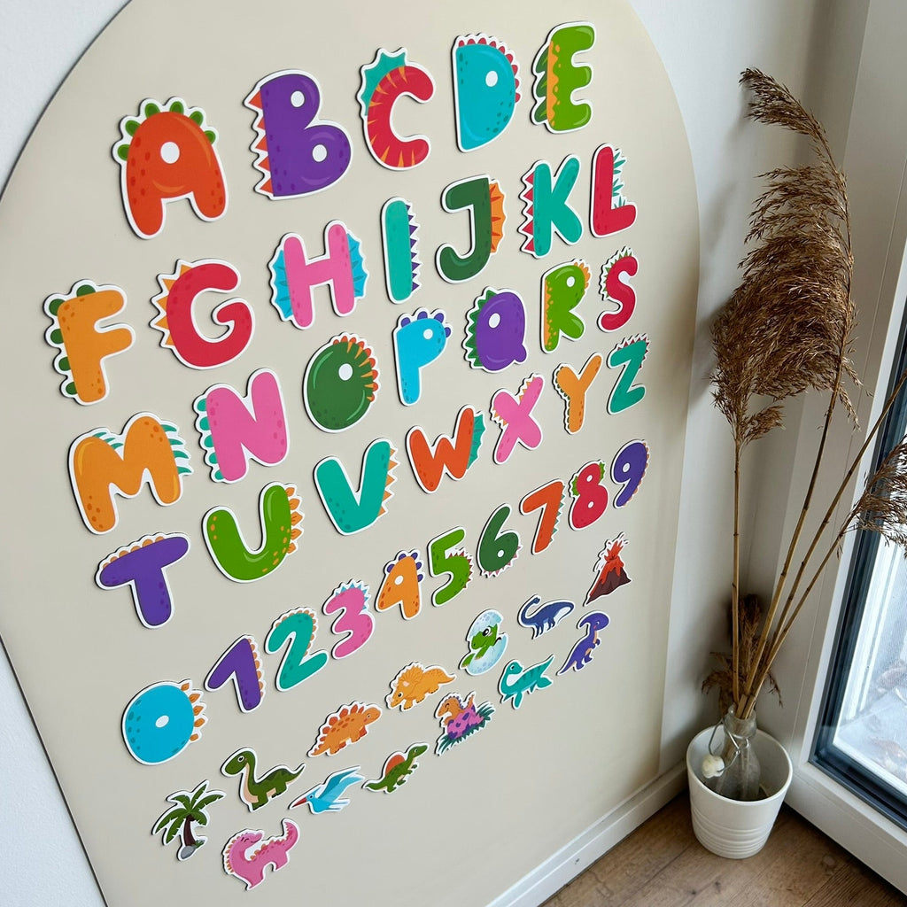 Dinosaurier Alphabet & Zahlenmagnete (49 Stück)