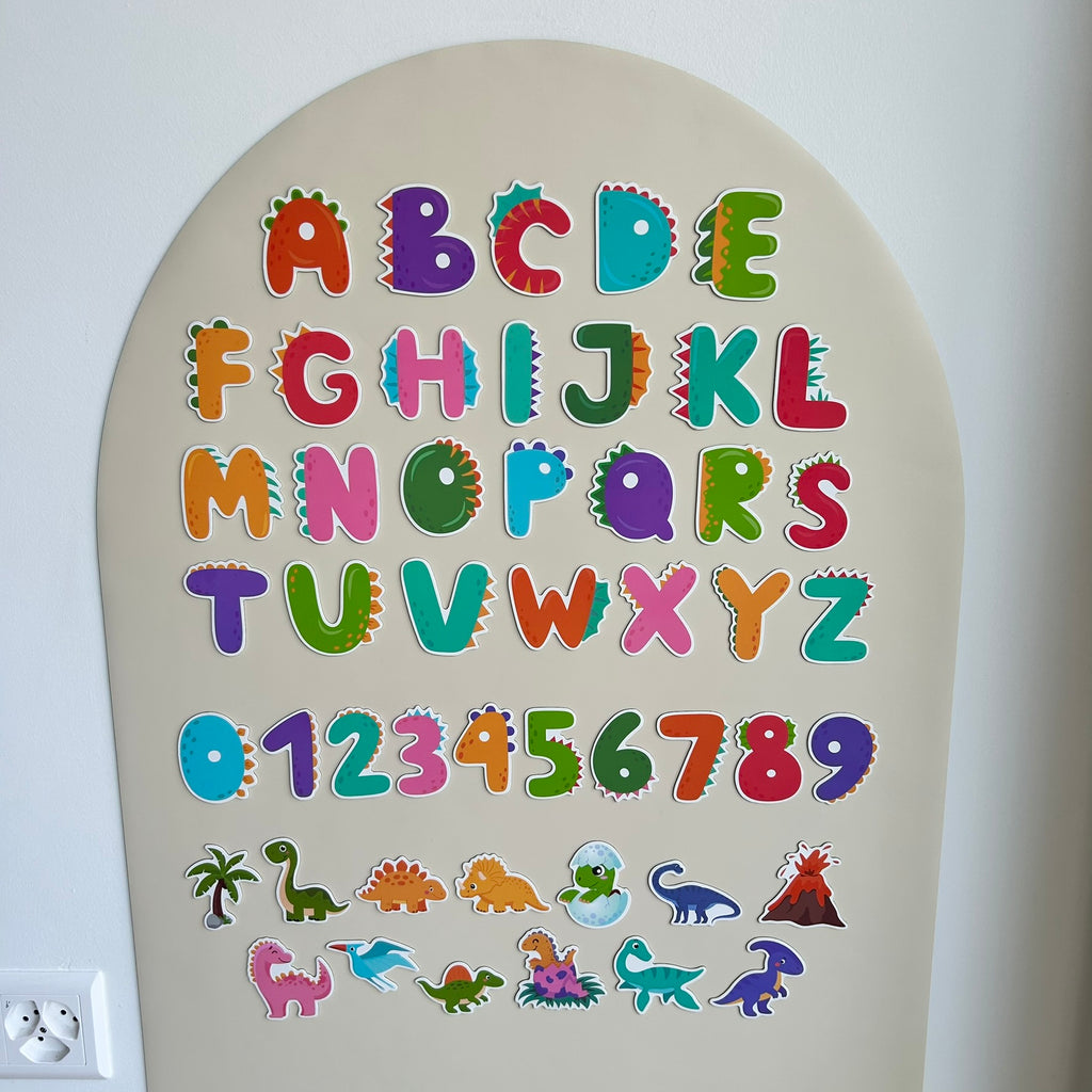 Dinosaurier Alphabet & Zahlenmagnete (49 Stück)