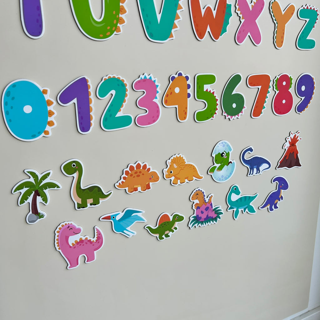 Dinosaurier Alphabet & Zahlenmagnete (49 Stück)