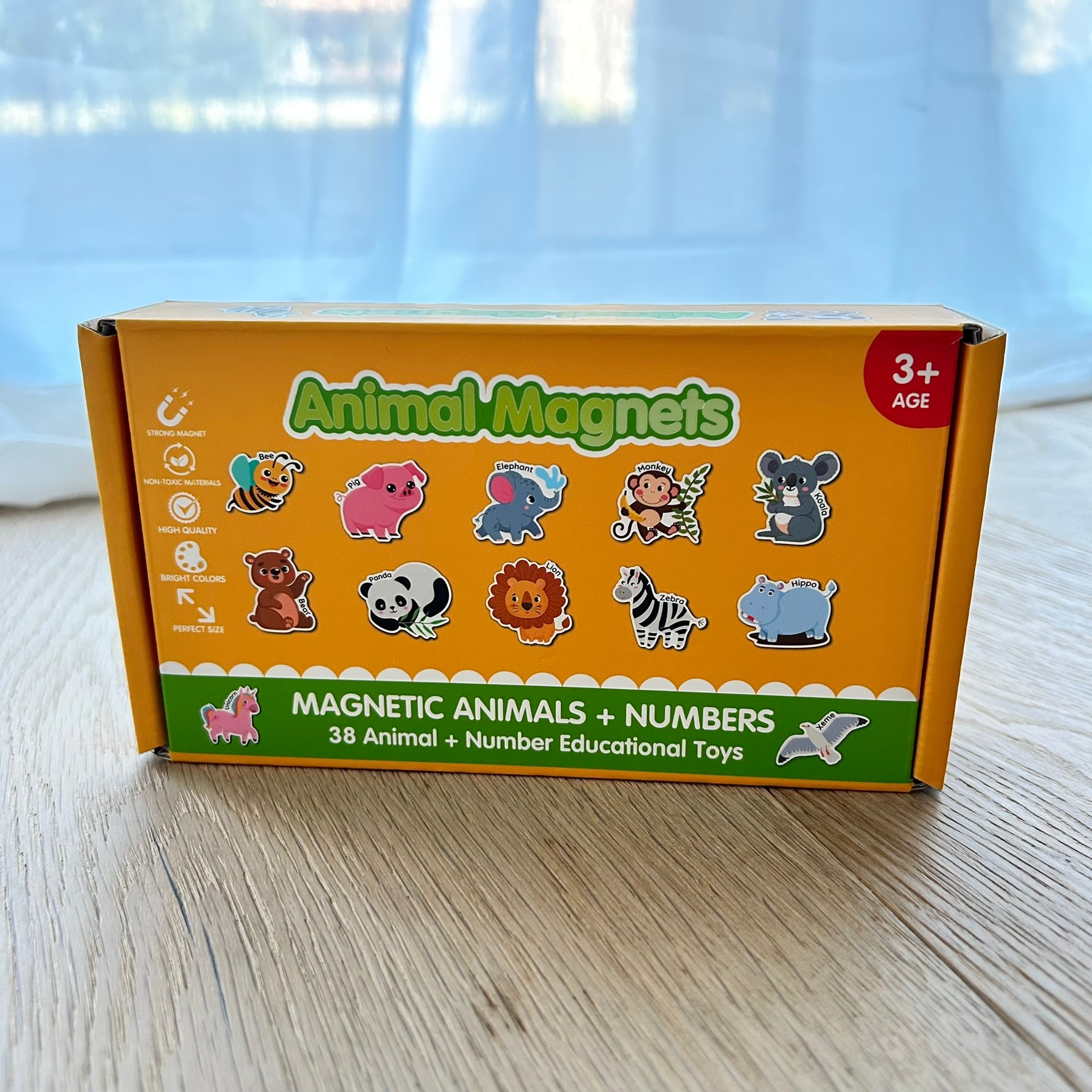 38pcs Animal & Number Magnets