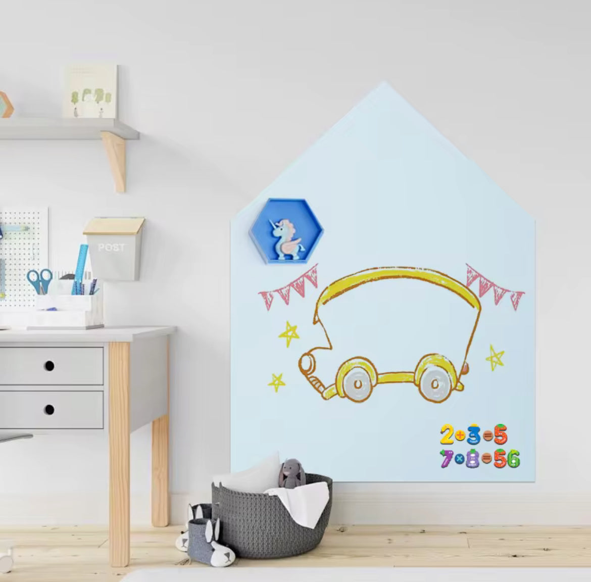 Magnetic Wall Chalkboard (60x95cm)